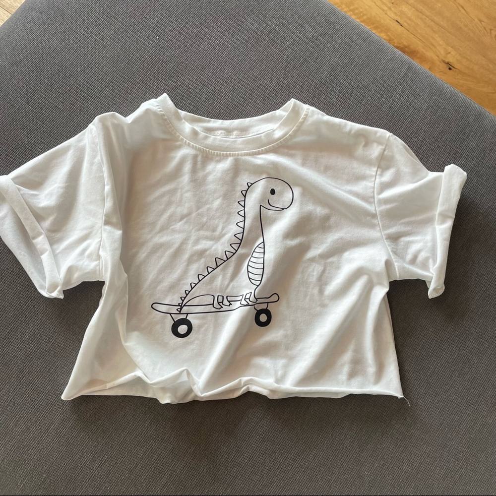 Dinosaur Skater Crop Top